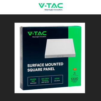 VT-60012 Mini Pannello LED Quadrato 12W SMD a Superficie V-Tac
