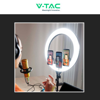 V-Tac VT-45055 Ring Light LED Rotonda 55W SMD CCT Changing Color 3in1