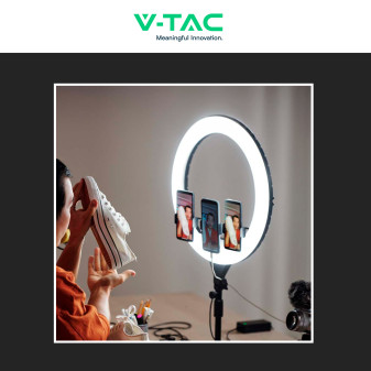 V-Tac VT-45055 Ring Light LED Rotonda 55W SMD CCT Changing Color 3in1