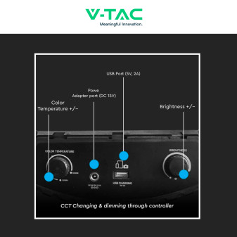 V-Tac VT-45055 Ring Light LED Rotonda 55W SMD CCT Changing Color 3in1