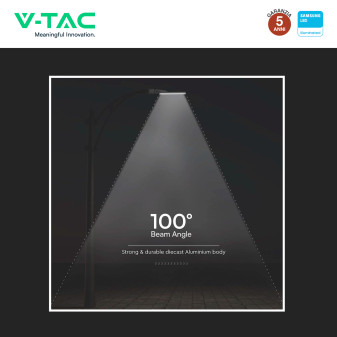 V-Tac VT-105ST Lampada Stradale LED Samsung SMD IP65 Grigio