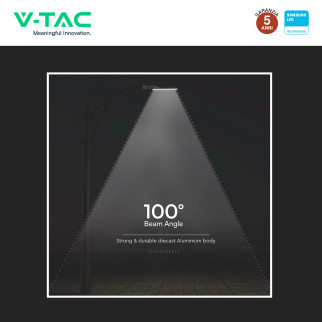 V-Tac VT-105ST Lampada Stradale LED Samsung SMD IP65 Grigio
