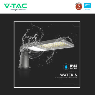 V-Tac VT-105ST Lampada Stradale LED Samsung SMD IP65 Grigio