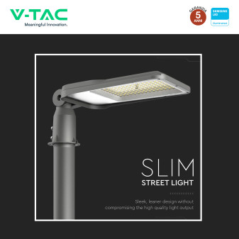 V-Tac VT-105ST Lampada Stradale LED Samsung SMD IP65 Grigio