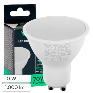 V-Tac VT-271 Lampadina LED GU10 10W Faretto PAR16 SMD