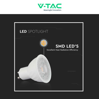 V-Tac VT-227 Lampadina LED GU10 6W Faretto PAR16 SMD