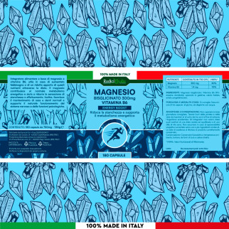 RadiciVitalia Magnesio Bisglicinato 300mg Integratore Vitamina B6