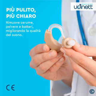 Udinett Spray Detergente per Pulizia Apparecchi Acustici 30ml