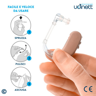 Udinett Spray Detergente per Pulizia Apparecchi Acustici 30ml