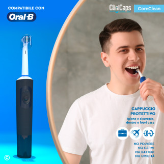 CliniCaps CoreClean Testine Spazzolino Elettrico Setole Regular