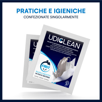 Udiclean Salviette Monouso Pulizia Apparecchi Acustici