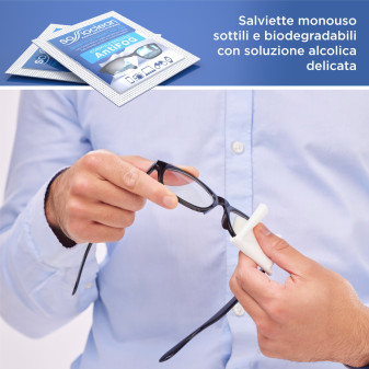 Soffioclean Salviette Monouso per Pulizia Occhiali Monitor Display