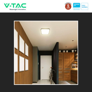 V-Tac Pro VT-8618 Plafoniera LED Quadrata 18W