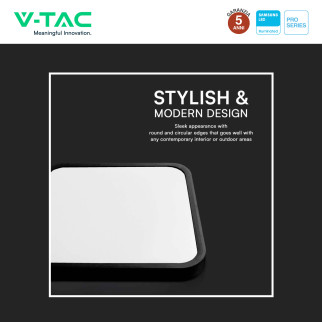 V-Tac Pro VT-8618 Plafoniera LED Quadrata 18W