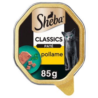 Sheba Classics Paté con Pollame Cibo per Gatti 22x 85g