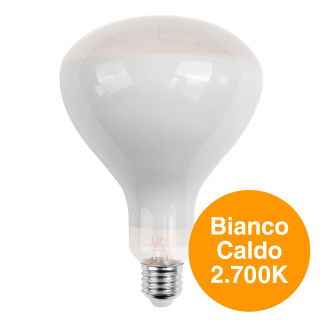 Life Lampadina LED E27 11W Reflector R125 Vetro Frost Filament Dimmer