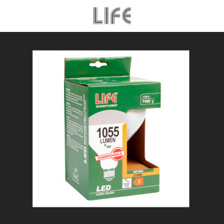 Life Lampadina LED E27 11W Reflector R125 Vetro Frost Filament Dimmer