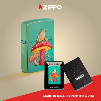 Accendino Zippo Premium mod. 48973 Mystical Frog Design