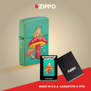 Accendino Zippo Premium mod. 48973 Mystical Frog Design