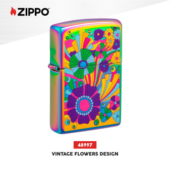 Accendino Zippo Premium mod. 48997 Vintage Flowers Design