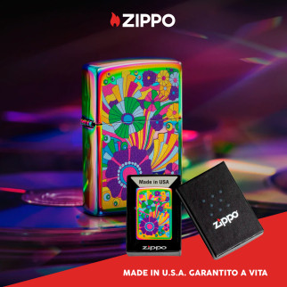 Accendino Zippo Premium mod. 48997 Vintage Flowers Design