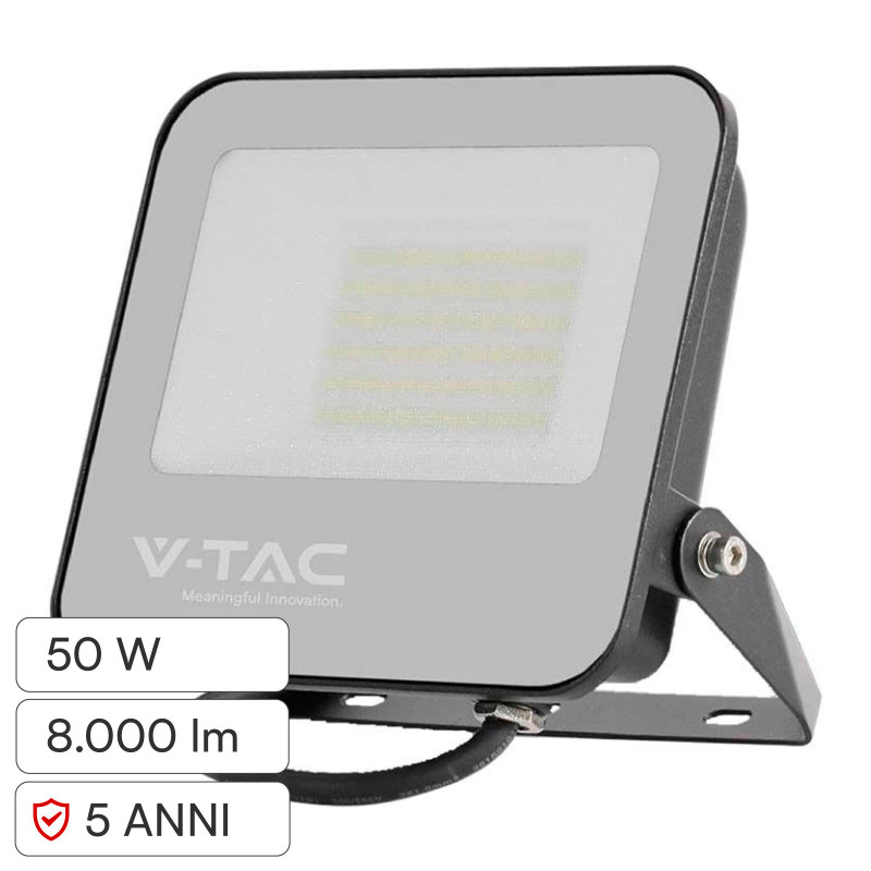 V-Tac VT-44051 Faro LED 50W Faretto SMD IP65 160 lm/W