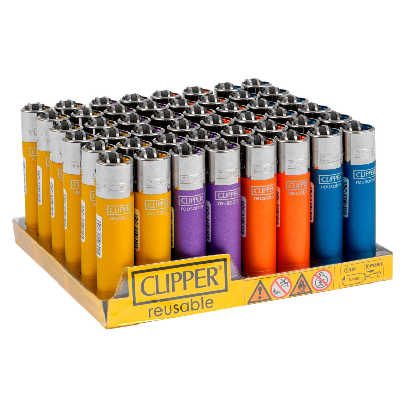 Clipper Large Accendino a Pietrina Mix 4 48 Accendini
