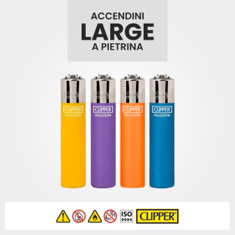 Clipper Large Accendino a Pietrina Mix 4 48 Accendini
