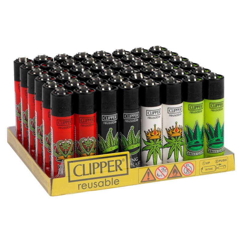 Clipper Large Accendino a Pietrina Canna King 48 Accendini