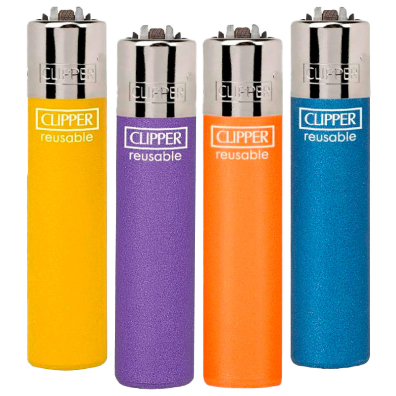 Clipper Large Accendino a Pietrina Mix 4 Serie da 4 Accendini