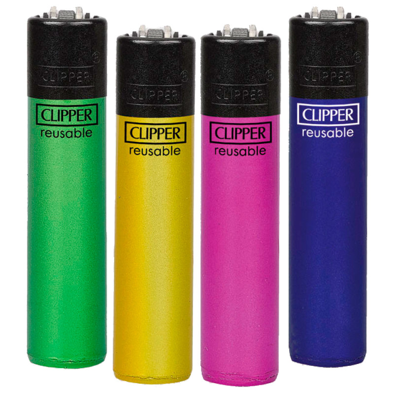 Clipper Large Accendino a Pietrina Crystal 9 Serie da 4 Accendini