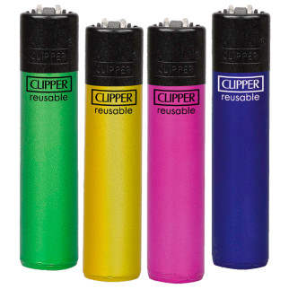 Clipper Large Accendino a Pietrina Crystal 9 Serie da 4 Accendini