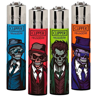 Clipper Large Accendino a Pietrina Zombie Gangsters 4 Accendini