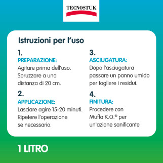 Tecnostuk Muffaclean Active Detergente Igienizzante Antimuffa