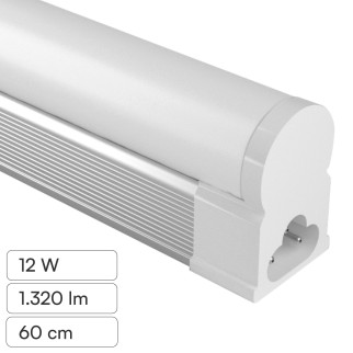 Tubo LED T5 12W SMD 60cm Linkabile in Alluminio Universo