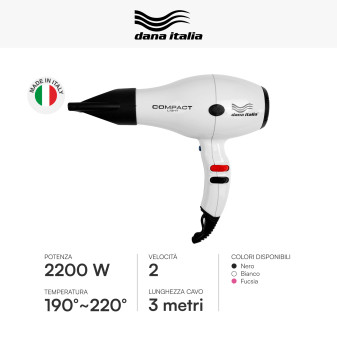 Asciugacapelli Professionale Compact Light 2200W Dana Italia