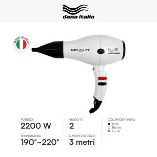 Asciugacapelli Professionale Compact Light 2200W Dana Italia