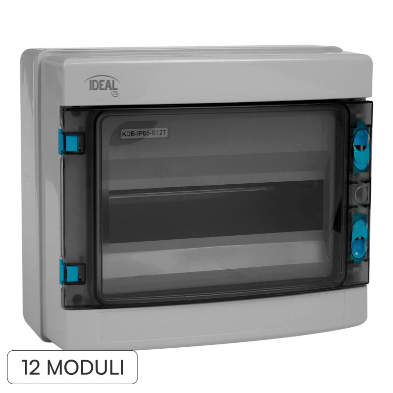 Kanlux Ideal Centralino da Parete 1x12P IK10 Colore Grigio