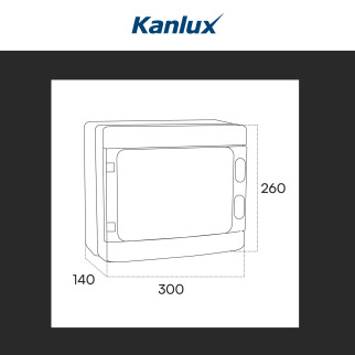 Kanlux Ideal Centralino da Parete 1x12P IK10 Colore Grigio