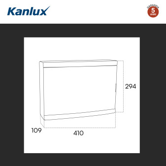 Kanlux Ideal Centralino da Parete 2x18P 63A Grado IK10