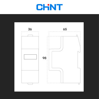 Chint Misuratore per Inverter Monofase Passante Deye 230V