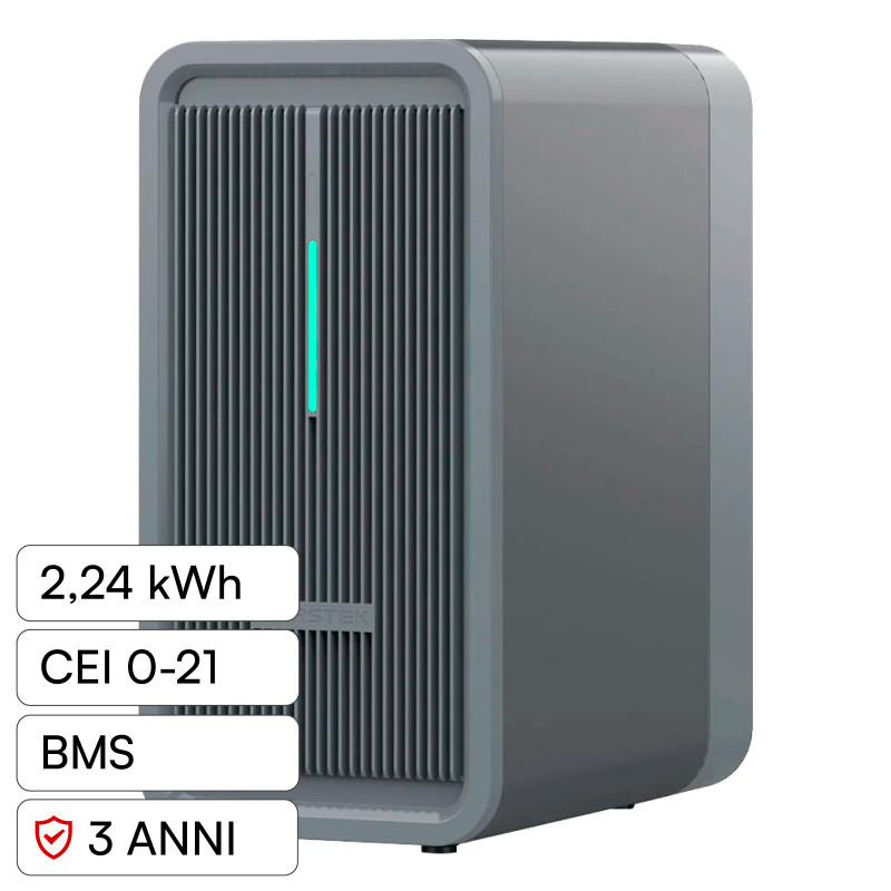 Marstek Batteria BMS LiFePO4 44,8V 50Ah 2,24kWh IP65 Balcone CEI 0-21