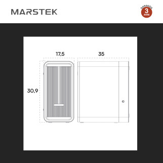 Marstek Batteria BMS LiFePO4 44,8V 50Ah 2,24kWh IP65 Balcone CEI 0-21