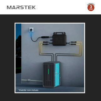 Marstek Batteria BMS LiFePO4 44,8V 50Ah 2,24kWh IP65 Balcone CEI 0-21