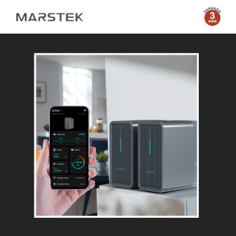 Marstek Batteria BMS LiFePO4 44,8V 50Ah 2,24kWh IP65 Balcone CEI 0-21