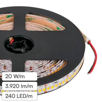 LEDCO Striscia LED 2835 Flessibile 100W 240 LED/m IP54 CRI≥90 5m