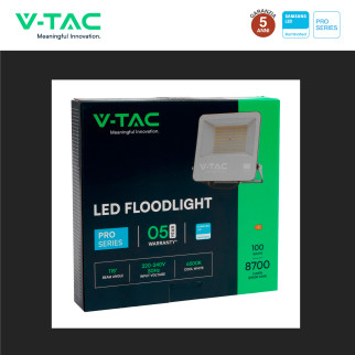 V-Tac VT-44104 Faro LED 100W Faretto SMD Chip Samsung IP65
