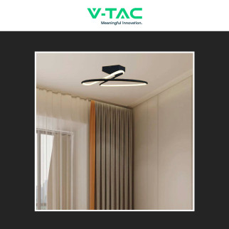 V-Tac VT-7763 Lampadario LED a Superficie 20W SMD Colore Nero