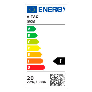 V-Tac VT-7763 Lampadario LED a Superficie 20W SMD Colore Nero