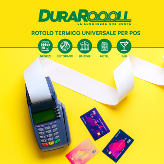 DuraRoooll Rotoli Carta Termica POS 16m Ø38x57mm